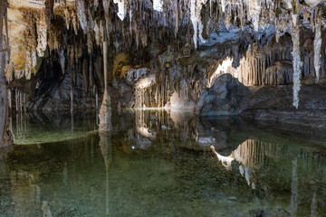 Reflection pool inside the Lehman caves, Nevada