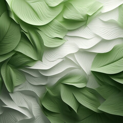 abstract green background with leaves