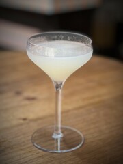 elegant cocktail up close