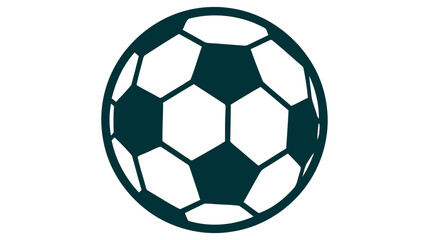 Obraz premium Vector Soccer ball on white background. European football logo. Football ball design. Vector illustration