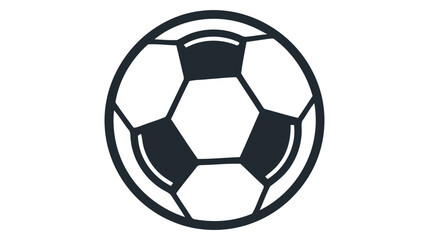 Fototapeta premium Vector Soccer ball on white background. European football logo. Football ball design. Vector illustration
