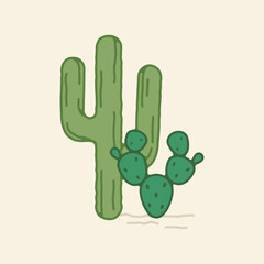 Cactus Icon, Cactus Vector, Desert Plant, Desert Cactus Icon, Desert Cactus Illustration, Cactus Illustration, Vector Illustration Background