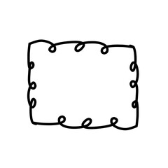 hand drawn doodle frame