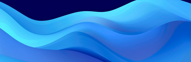 Blue background with graphic lines, graphic abstract geometric minimalism, layered lines, blue waves ,bold lines, bright colors, rectangular fields, poster, blue graphic on black background.