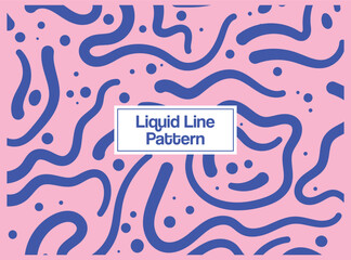 Liquide Line And Dot Background Design
