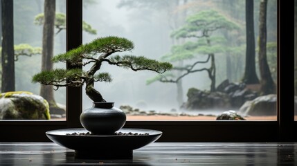 a zen garden in japan