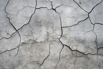 Crack concrete texture surface background | Generative AI