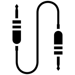 Jack Cable icon often used in design, websites, or applications, banner, flyer to convey specific concepts related to music and multimedia