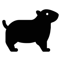 Capybara Icon Vector Illustration