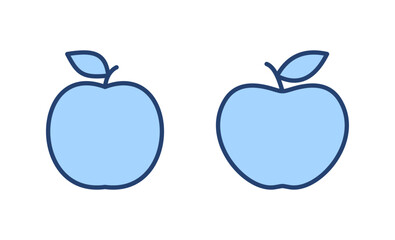 Apple icon vector. Apple sign and symbols for web design.