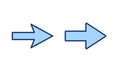 Arrow icon vector. Arrow sign and symbol for web design.