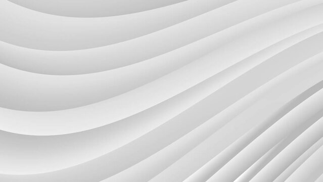 wave soft silver animation on white background