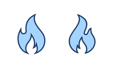 Fire icon vector. fire sign and symbol