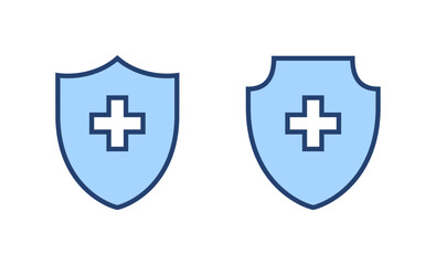 Health insurance icon vector. Insurance health document sign and symbol
