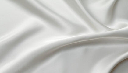 The texture of the satin fabric of white color for the background