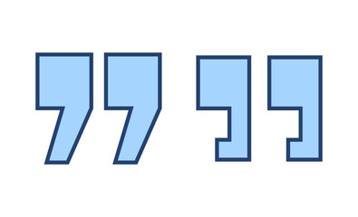 Obraz premium Quote icon vector. Quotation mark sign and symbol