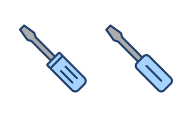 Screwdriver icon vector.tools sign and symbol