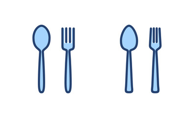 spoon and fork icon vector. spoon, fork and knife icon vector. restaurant sign and symbol