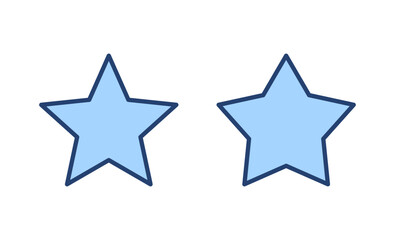 Fototapeta premium Star icon vector. rating sign and symbol. favourite star icon
