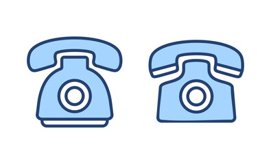 Telephone icon vector. phone sign and symbol