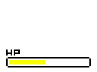 Obraz premium HP（中）のゲームコマンド風背景
