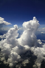 上空から見た積乱雲
