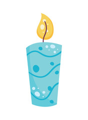 blue candle design