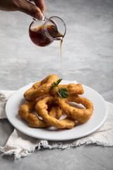 PIcarones deep fried peruvian peru doughnuts fried round food dough