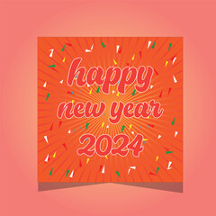 Celebrate the 2024 New Year 3D collection, holliday design, new year, 2024 new year.