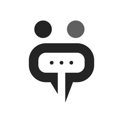 connection people logo template Isolated. Brand Identity. Icon Abstract Vector graphic