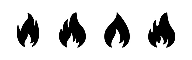 Fire icon vector. fire flame icon