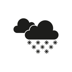 Snowing icon. Vector illustration. EPS 10.