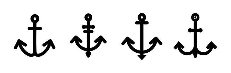 Anchor icon vector. Anchor sign. marine symbol