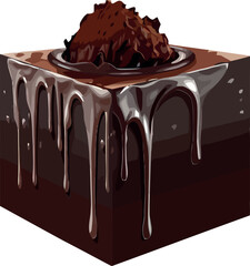 chocolate cake piece