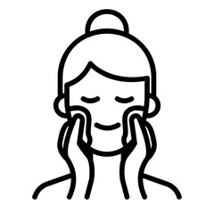 skincare outline icon