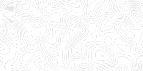 Seamless pattern with lines Topographic map. Geographic mountain relief. Abstract lines background. Contour maps. Vector illustration, Topo contour map on white background, Topographic contour lines.