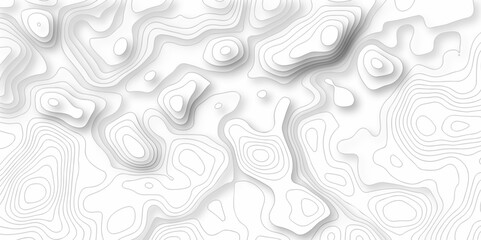 Seamless pattern with lines Topographic map. Geographic mountain relief. Abstract lines background. Contour maps. Vector illustration, Topo contour map on white background, Topographic contour lines.