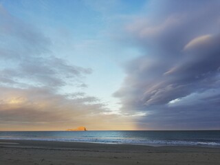 Atardecer con vistas a la isla Grosa en La Manga, Cartagena (España)  © Pablirous