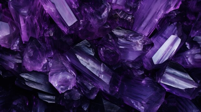 Purple background with amethyst stone 
