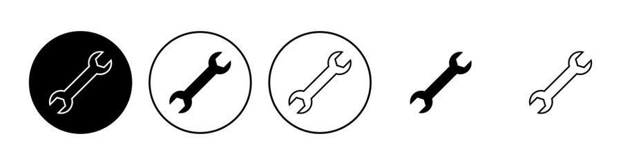 Wrench icon set. repair icon vector. tools icon vector