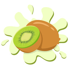 illustration of kiwi fruit