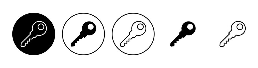 Key icon set. Key vector icon. Key symbol