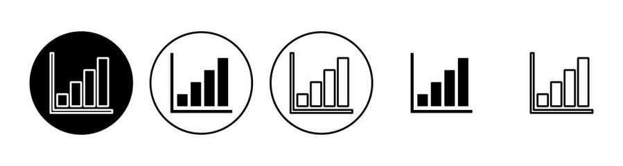 Growing graph Icon set. Chart icon. diagram icon