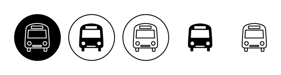 Bus icon set. bus vector icon