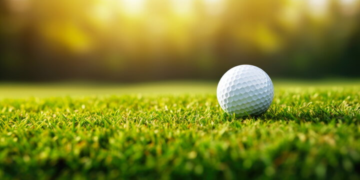 A golf ball close up. Hand edited generative AI.
