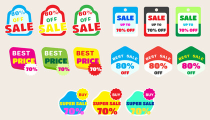 Collection icon Sale banner design,Shopping deal offer discount,Big sale. set of Shopping deal.