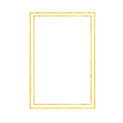 Luxury gold glitter rectangle frame 