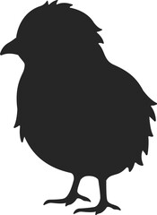 ヒヨコのシルエットのイラスト © R-DESIGN