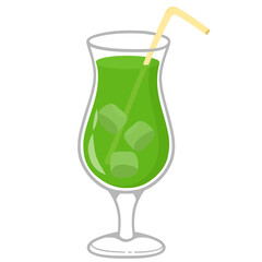 glass of apple juice
