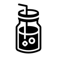 ice coffee Solid icon